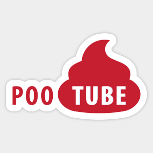 PooTube Logo Sticker